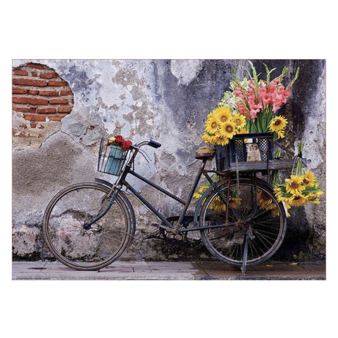 Puzzle Bicicleta con flores - Banbury Arte