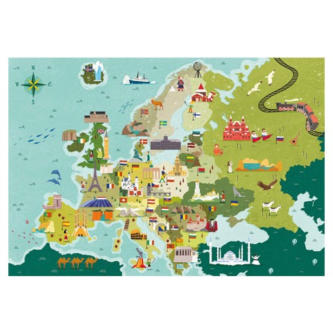 Puzzle Mapas Mundo- Lugares - Banbury Arte