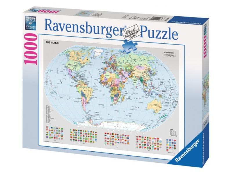Puzzle Mapamundi Político - Banbury Arte