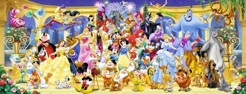 Puzzle Disney, foto de grupo Panorama - 0