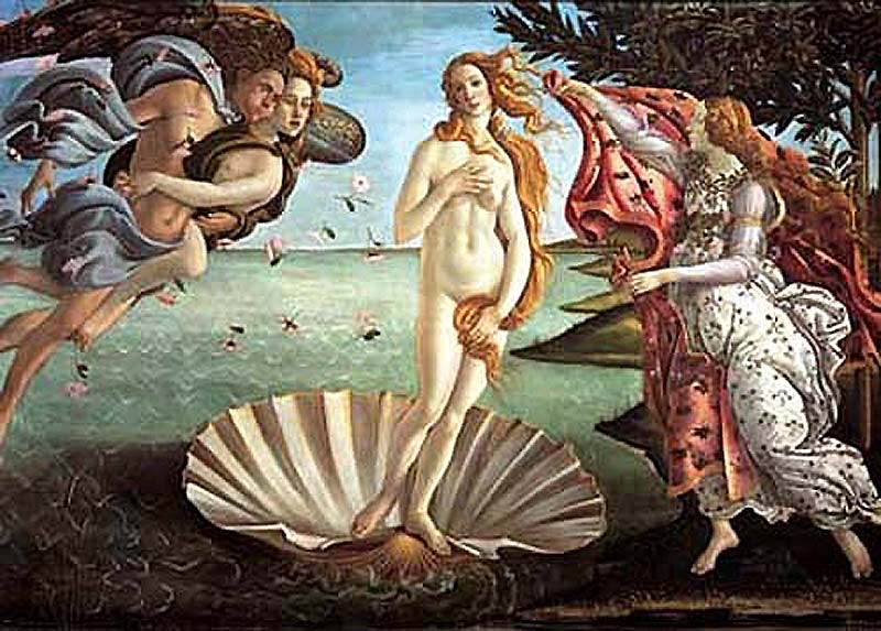 Puzzle Botticelli, El nacimiento de Venus (1000 piezas)