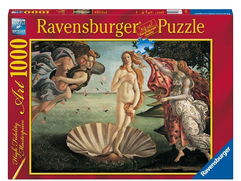 Puzzle Botticelli, El nacimiento de Venus (1000 piezas)