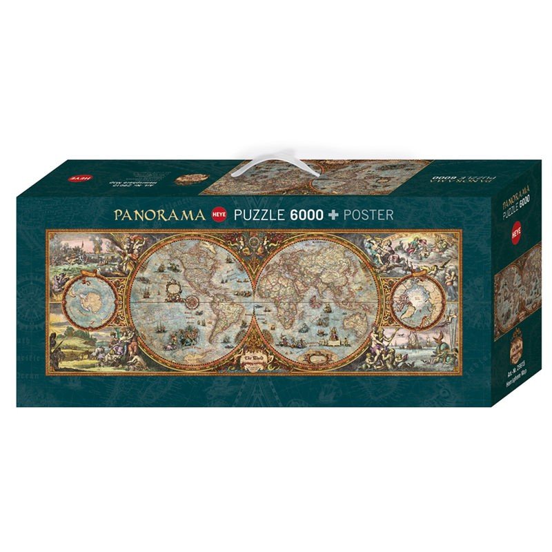 Puzzle Hemisphere Map - Banbury Arte