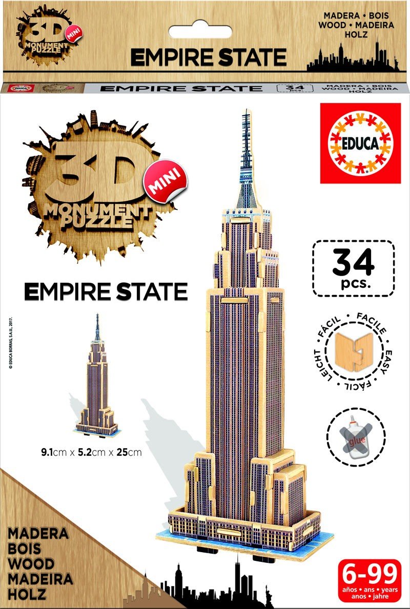 Mini Monument Puzzle Empire State Building - 0