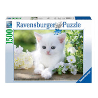 Thumbnail for Puzzle Gato Blanco - 1500 piezas Ravensburger 16243