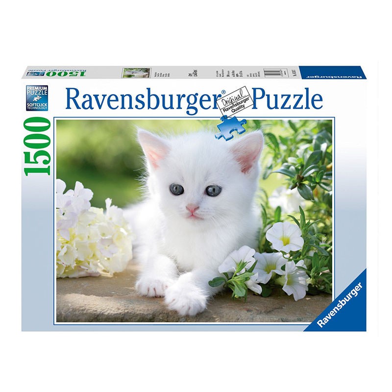 Puzzle Chat Blanc - 1500 pièces Ravensburger 16243