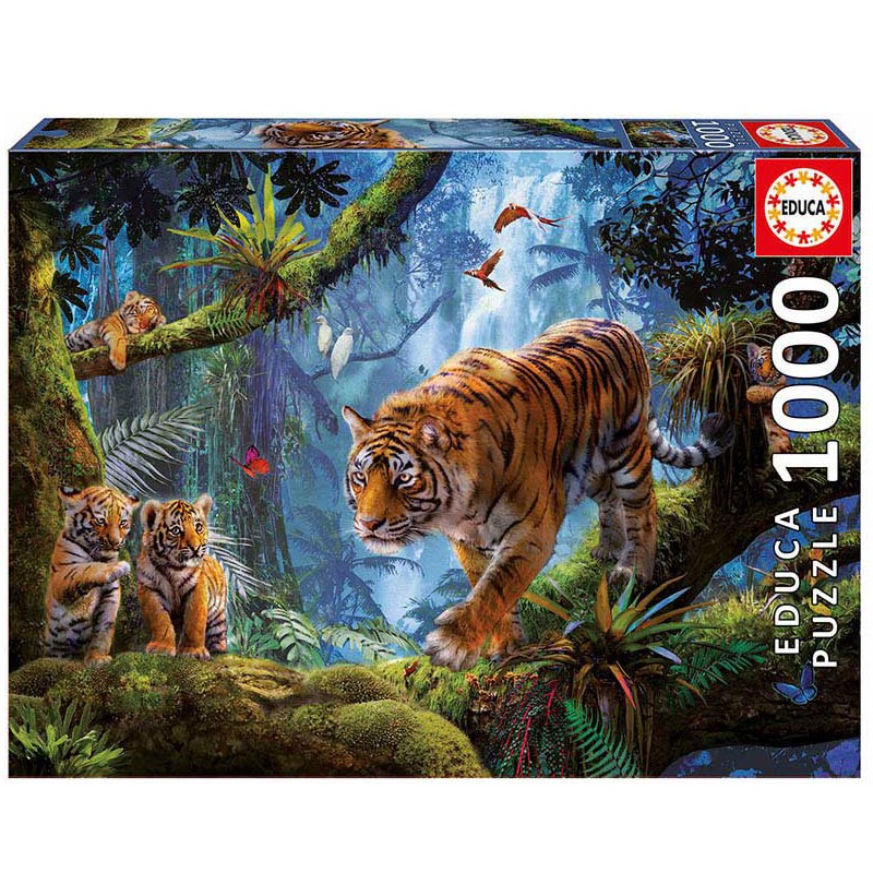 Puzzle Tigres en el Árbol - Banbury Arte