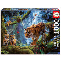 Thumbnail for Puzzle Tigres en el Árbol - Banbury Arte