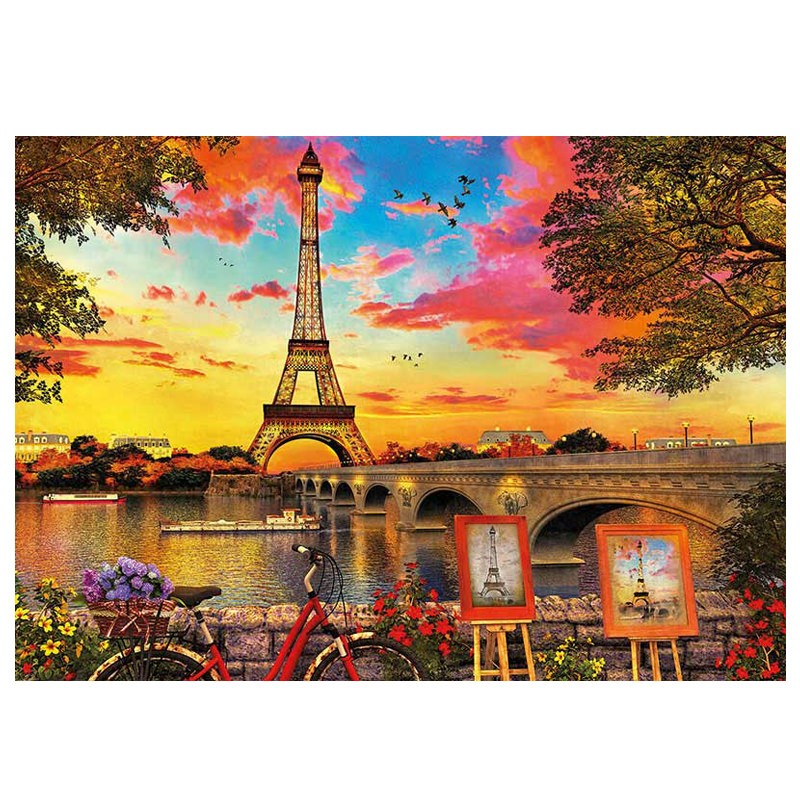 Puzzle Puesta de sol en París - Banbury Arte