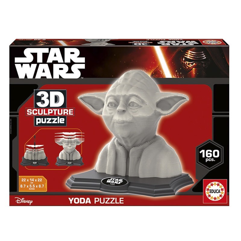 Puzzle 3D Star Wars Color Sculpture Yoda - 0