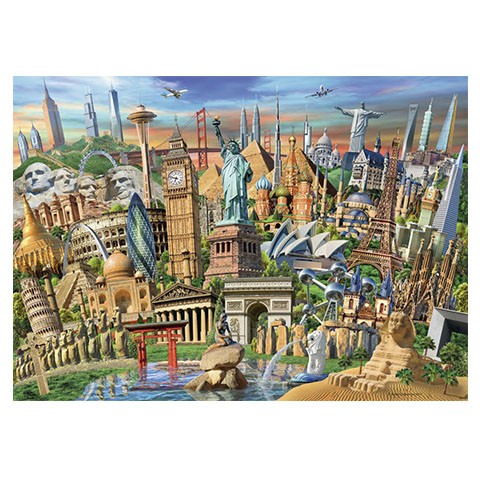 Puzzle hitos del mundo  - Banbury Arte