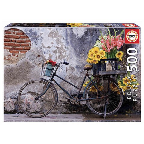 Puzzle Bicicleta con flores - Banbury Arte