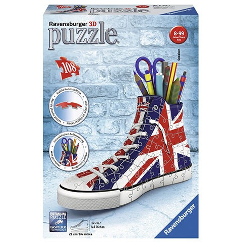 Puzzle Sneaker Union Jack portalapices  3D - Banbury Arte