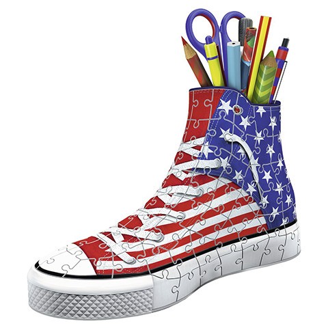Puzzle Sneaker American flag portalapices 3D - Banbury Arte
