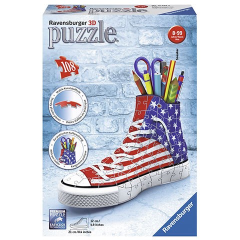 Puzzle Sneaker American flag portalapices 3D  - Banbury Arte