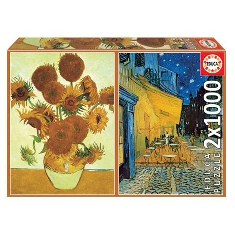 Puzzle Los Girasoles y Terraza de Café por la Noche - Banbury Arte