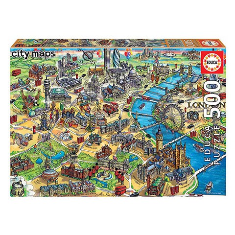 Puzzle Mapa de Londres - Banbury Arte