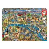 Thumbnail for Puzzle Mapa de París - Banbury Arte