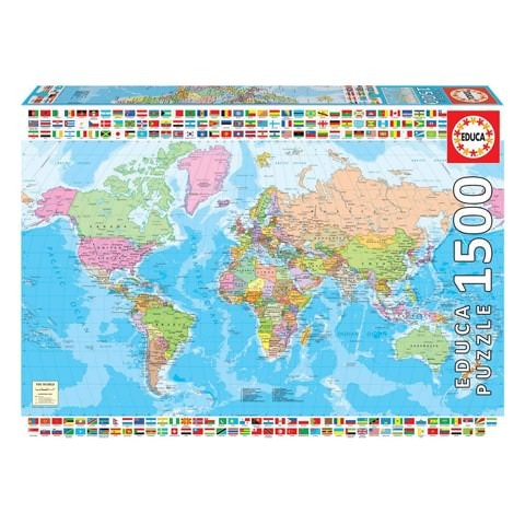 Puzzle Mapamundi político - Banbury Arte