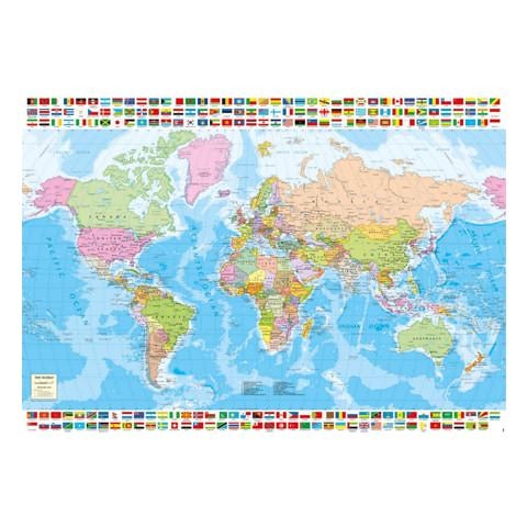 Puzzle Mapamundi político - Banbury Arte
