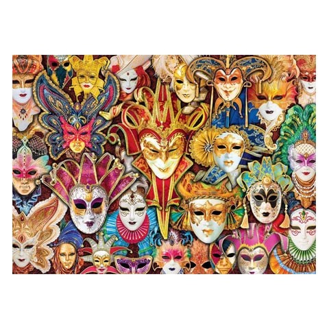 Puzzle Máscaras de Carnaval Veneciano - Banbury Arte