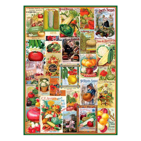 Puzzle Catálogos de Semillas de Vegetales - Banbury Arte