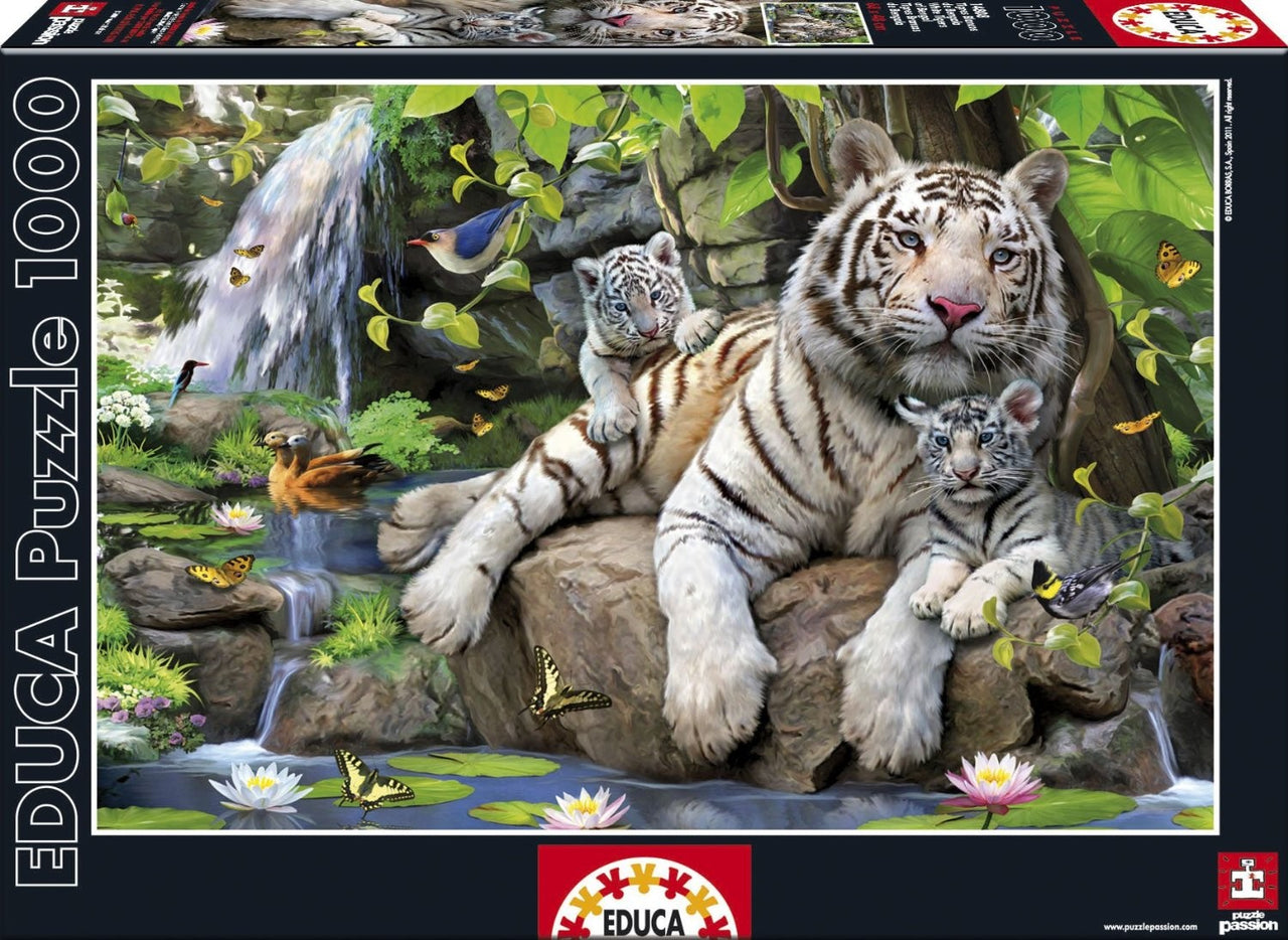 Puzzle Tigres blancos de Bengala - Banbury Arte